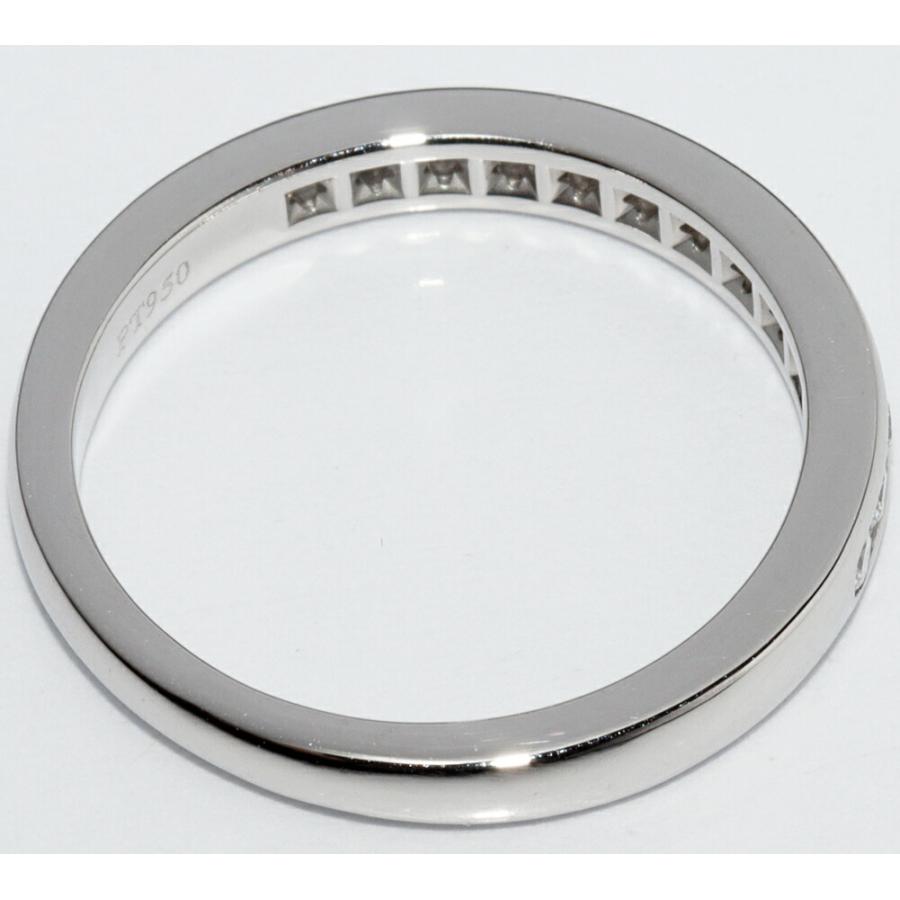 ティファニー 指輪 Pt950 ダイヤ13P(0.21ct) ハーフサークル チャネル