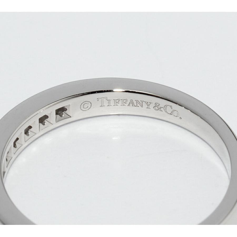 ティファニー 指輪 Pt950 ダイヤ13P(0.21ct) ハーフサークル チャネル
