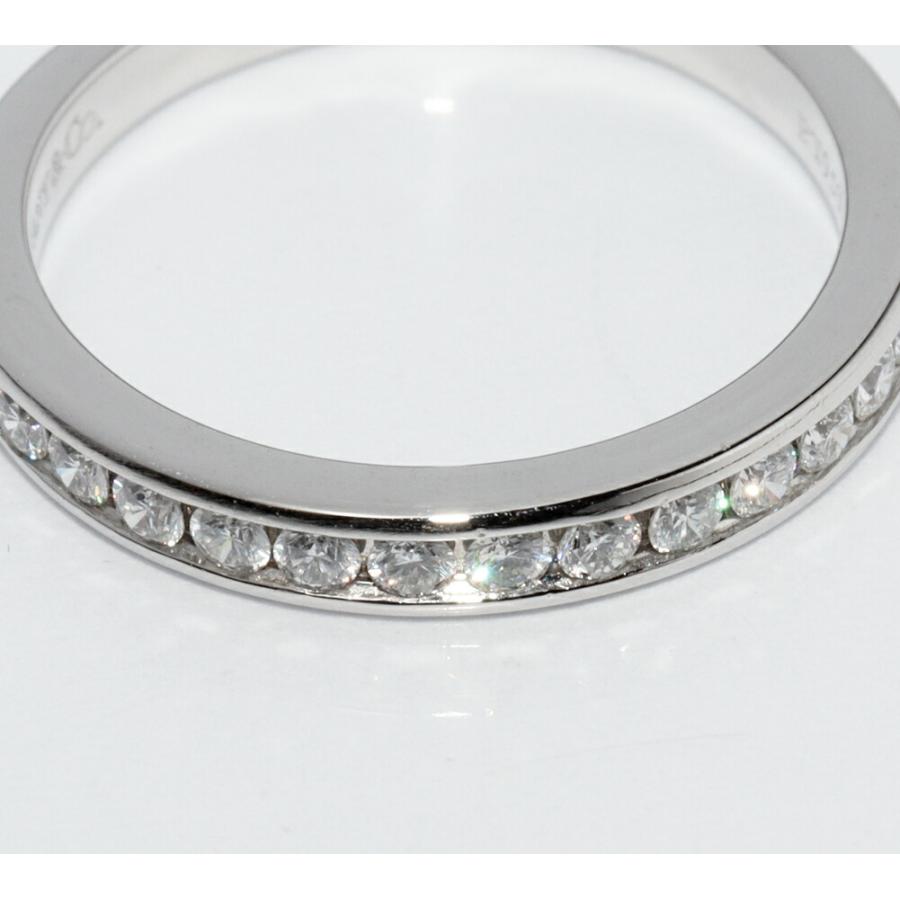 ティファニー 指輪 Pt950 ダイヤ13P(0.21ct) ハーフサークル チャネル