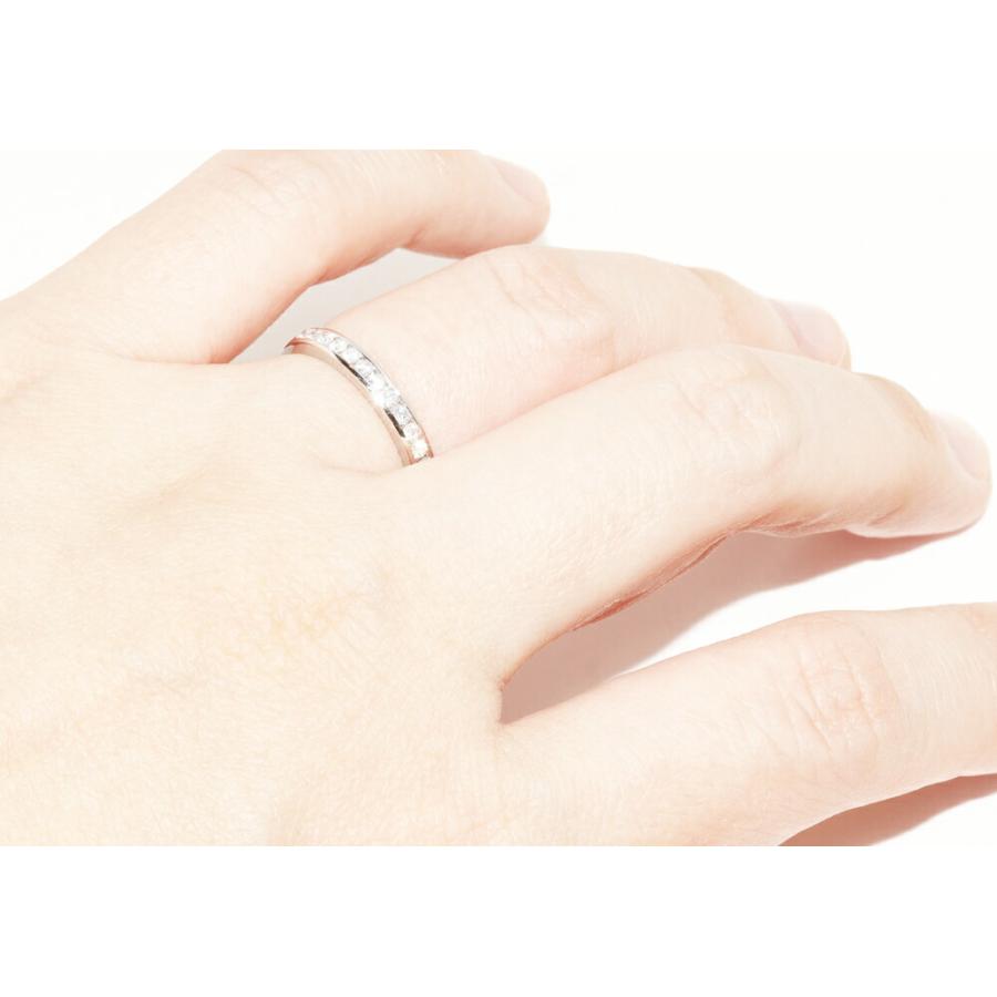 Tiffany ハーフサークルチャネルセッティングバンド 9号 ティファニー 指輪 Pt950 ダイヤ13P(0.21ct) ハーフサークル チャネル
