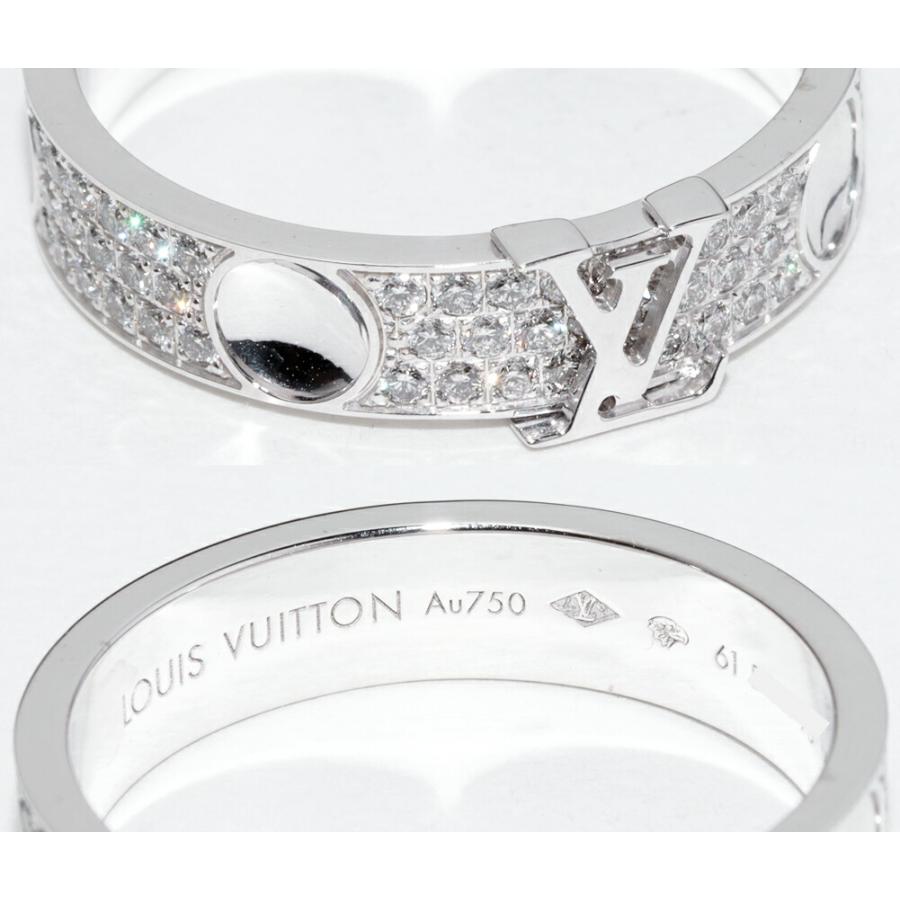 LOUIS VUITTON（ルイ・ヴィトン） 指輪 K18WG パヴェダイヤ約0.70ct