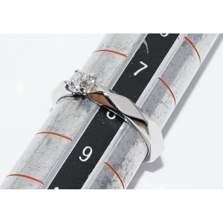 ブシュロン Pt950 ダイヤ0.21ct(E-VS1-3EXCLLENT-NONE) ファセット