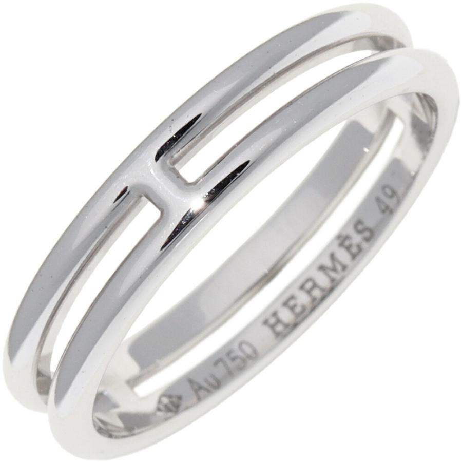 HERMES（エルメス） 指輪 K18WG アリアンヌ ウェディング リング