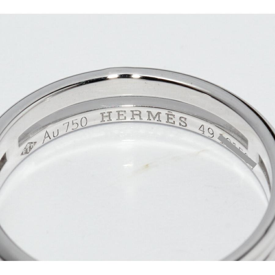 HERMES（エルメス） 指輪 K18WG アリアンヌ ウェディング リング
