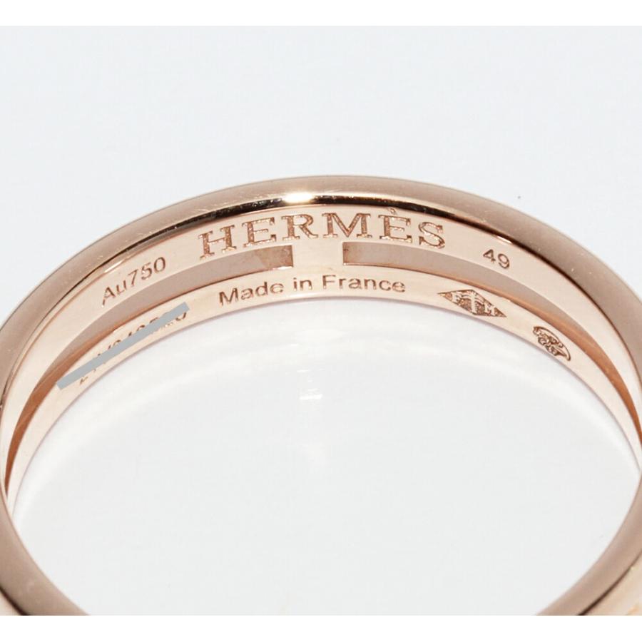 HERMES（エルメス） K18PG アリアンヌ ウェディングリング H119836B 