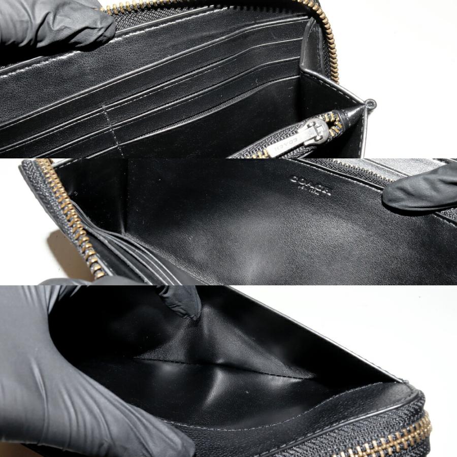 COACH（コーチ） アコーディオンウォレット カーフレザー 黒 F58102