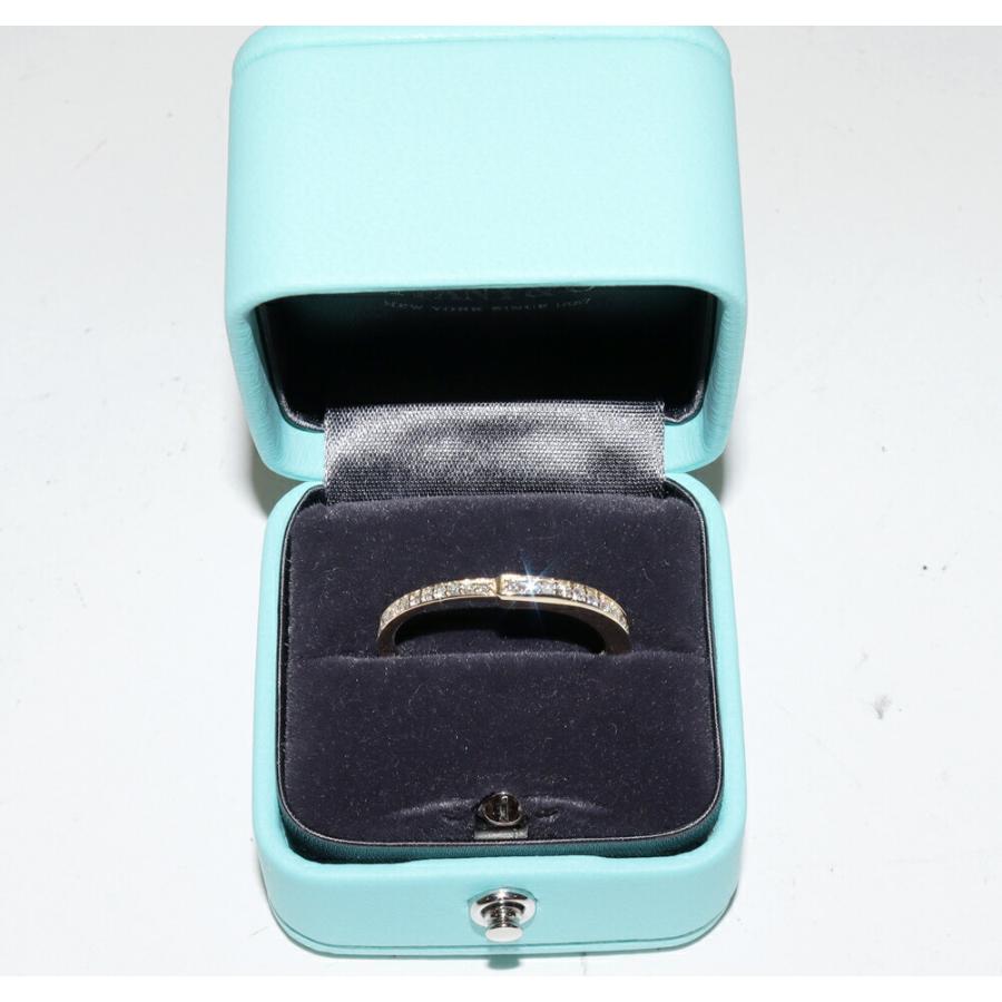 ティファニー 指輪 K18YG ダイヤ0.41ct ロックリング フルダイヤ