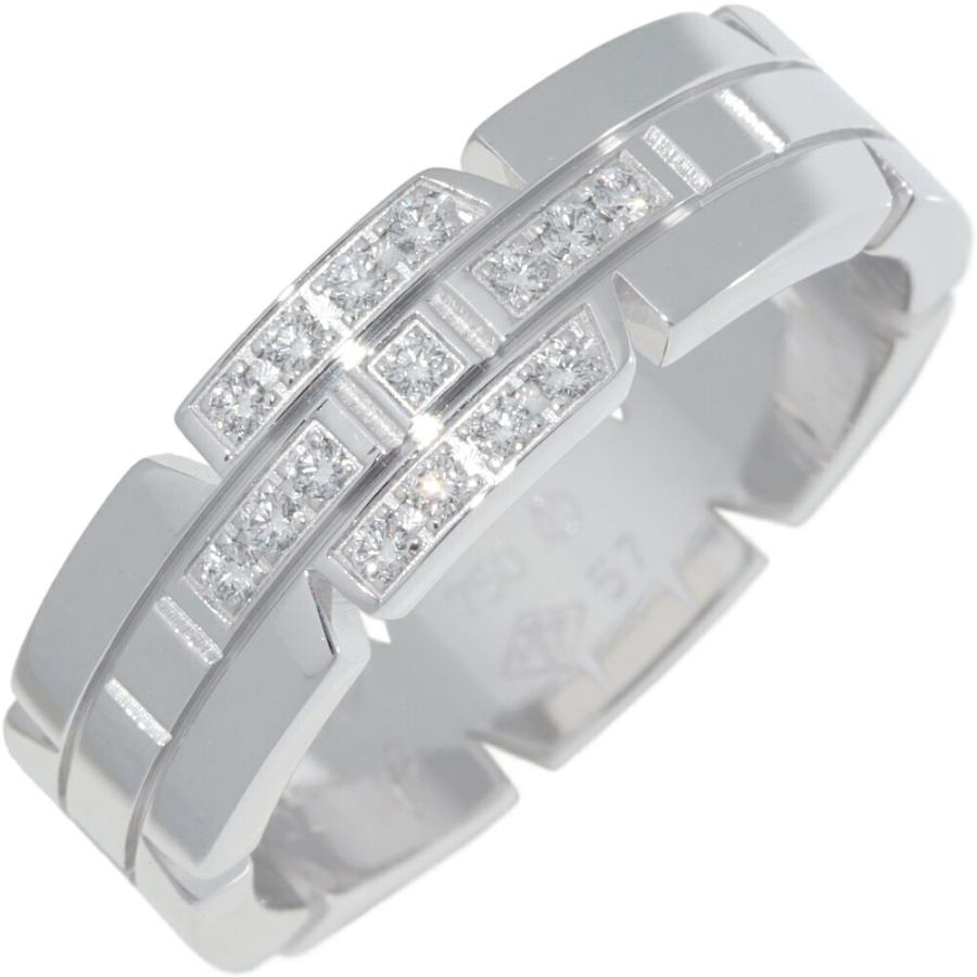 Cartier ダイヤモンドリング Cartier（カルティエ） 指輪 K18WG ダイヤ15P タンクフランセーズ