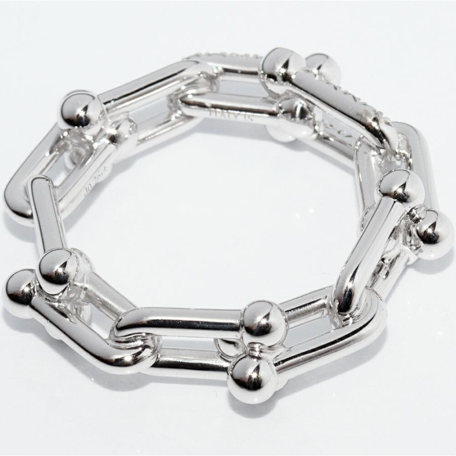 ティファニー 指輪 K18WG ダイヤ0.26ct ハードウェア スモールリンク
