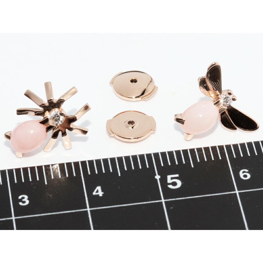 CHAUMET（ショーメ） ピアス K18PG ピンクオパール ダイヤ