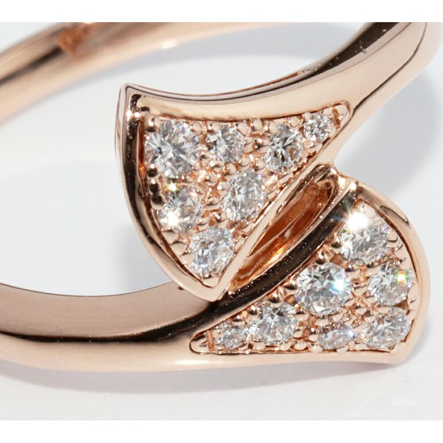 BVLGARI（ブルガリ） 指輪 K18PG ダイヤ14P(0.17ct) ディーヴァ