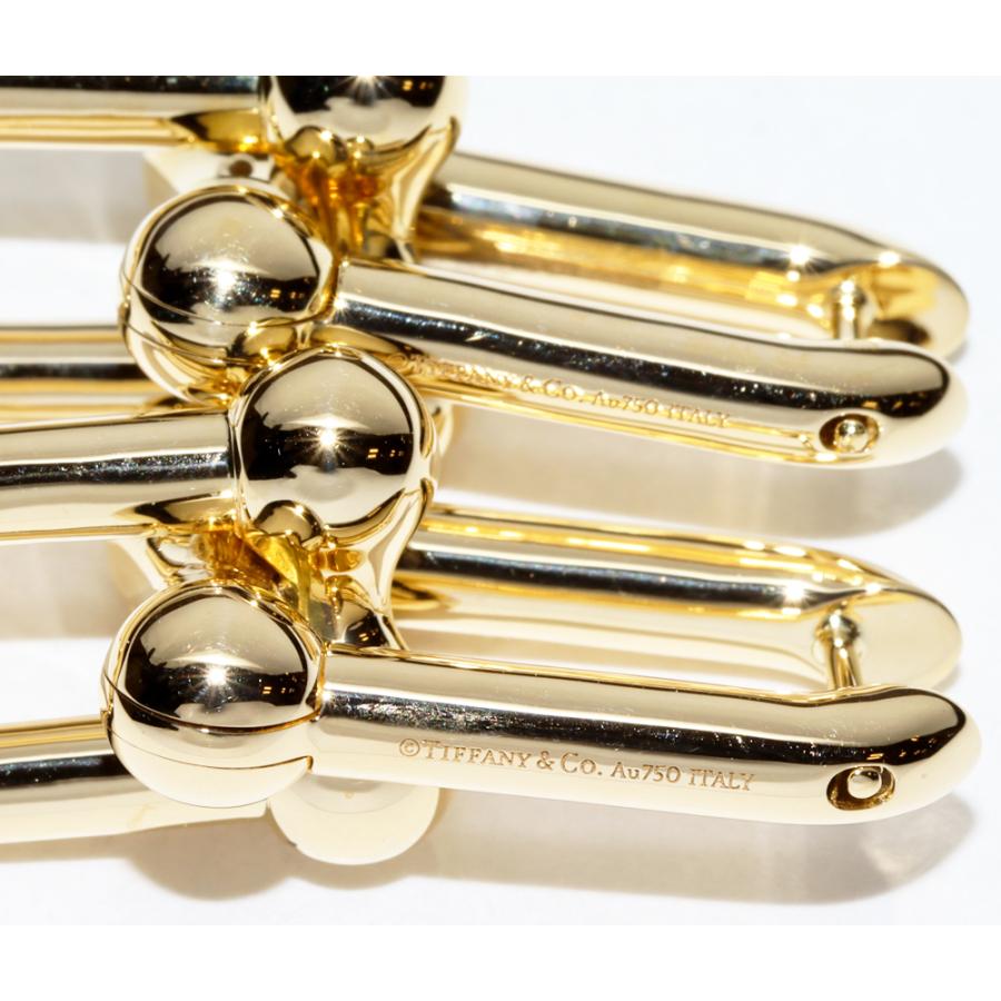 ティファニー ピアス K18YG ハードウェア ラージ リンクピアス