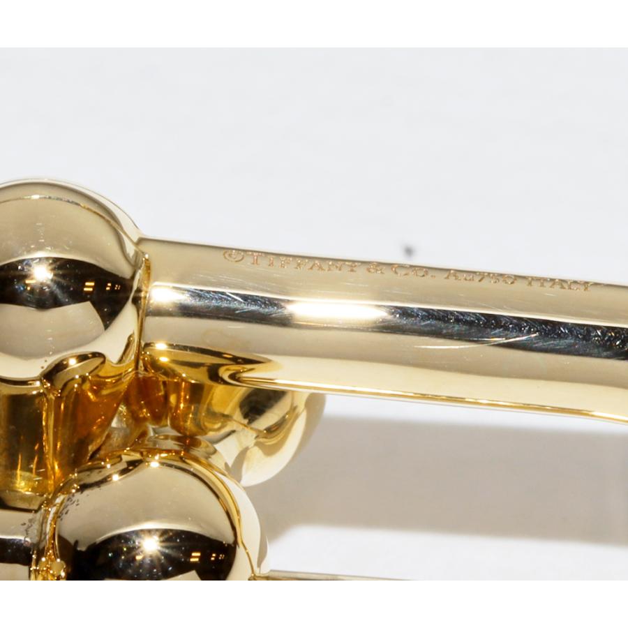 ティファニー ピアス K18YG ハードウェア ラージ リンクピアス