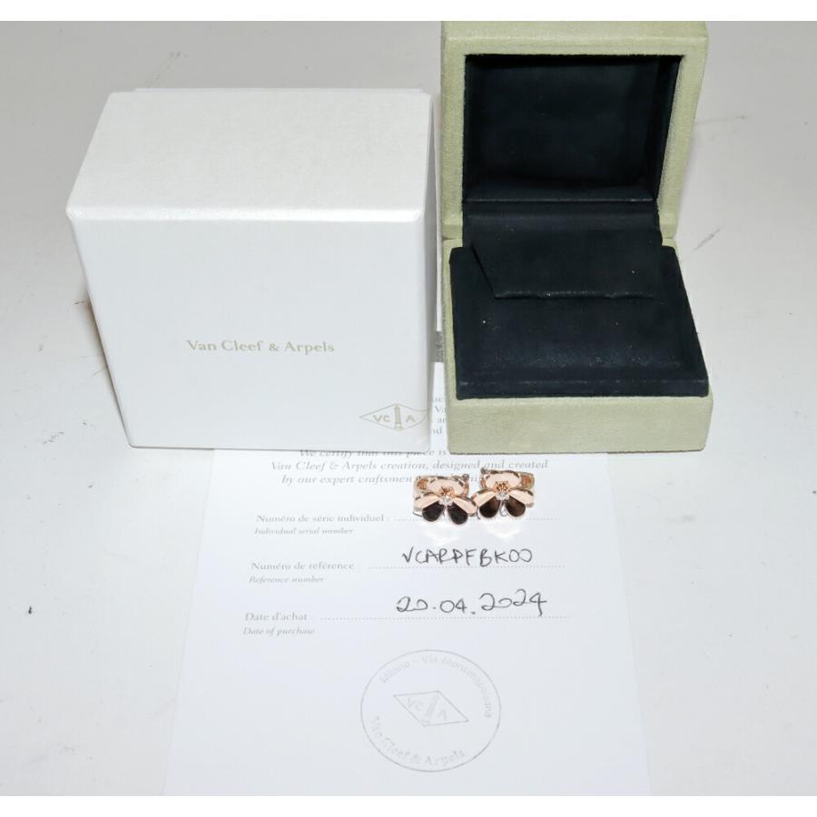ヴァンクリーフ＆アーペル ピアス K18PG ダイヤ2P(計0.17ct