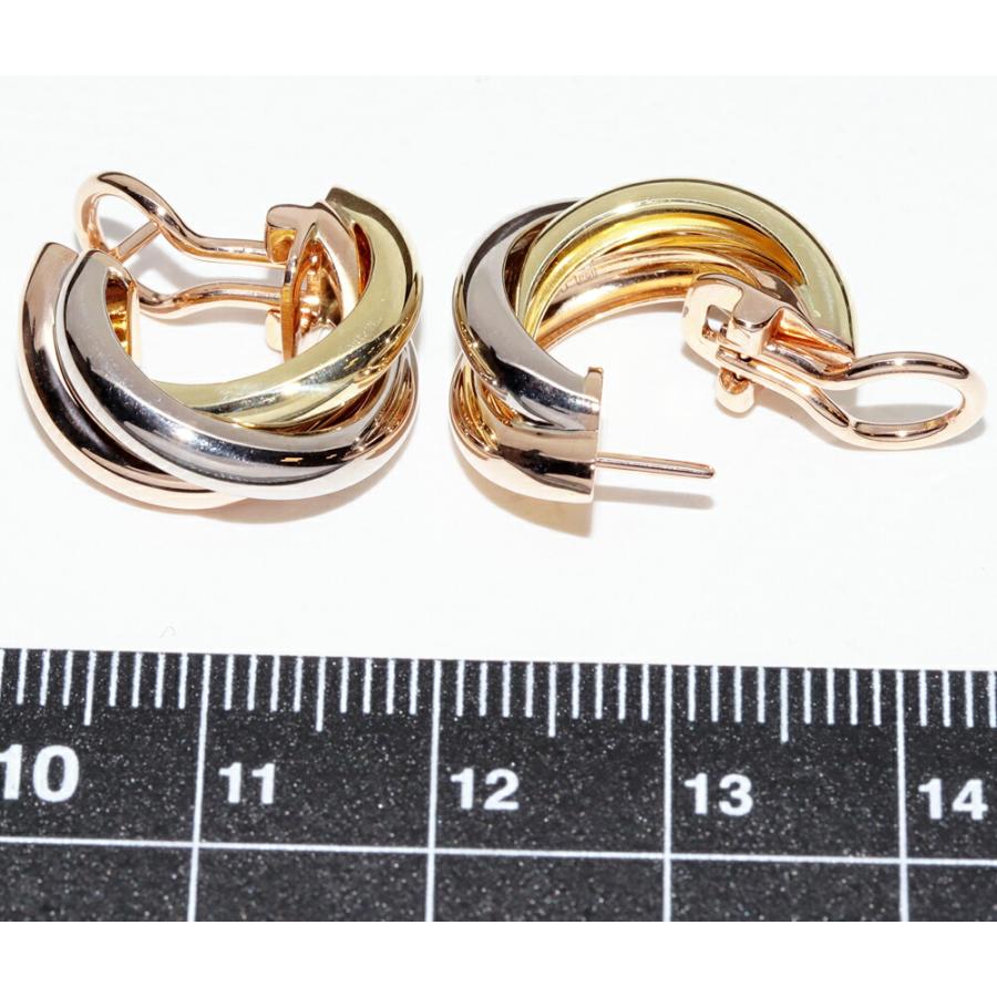 Cartier（カルティエ） ピアス K18YG K18WG K18PG トリニティピアス