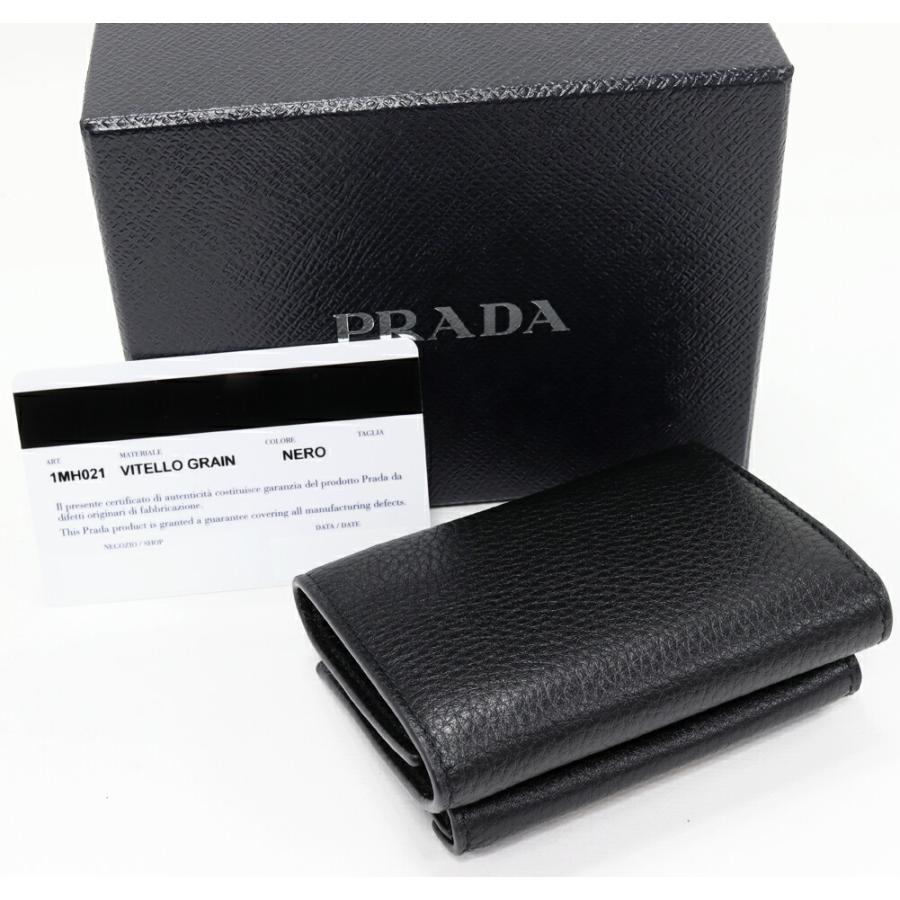 PRADA（プラダ） 三つ折り財布(小銭入れあり) ヴィッテログレイン