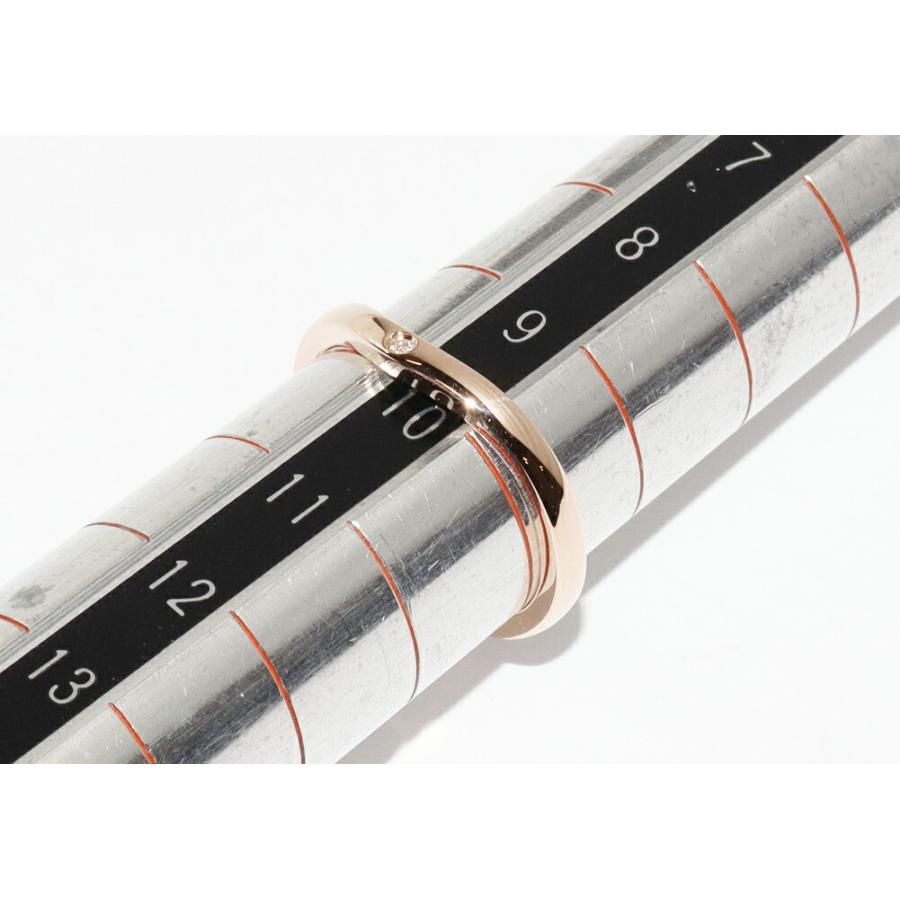 Cartier（カルティエ） 指輪 K18PG ダイヤ3P(0.01ct) バレリーナ