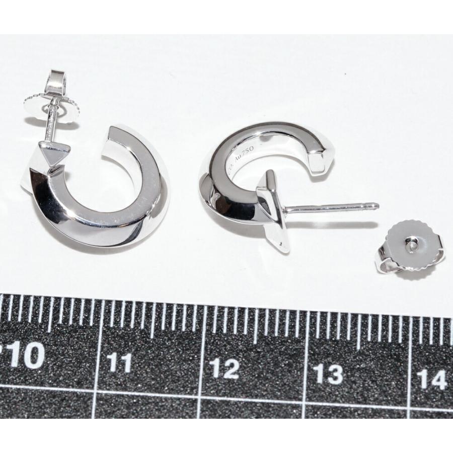 ティファニー ピアス K18WG Tワン フープピアス : たかみ質店 Yahoo!店