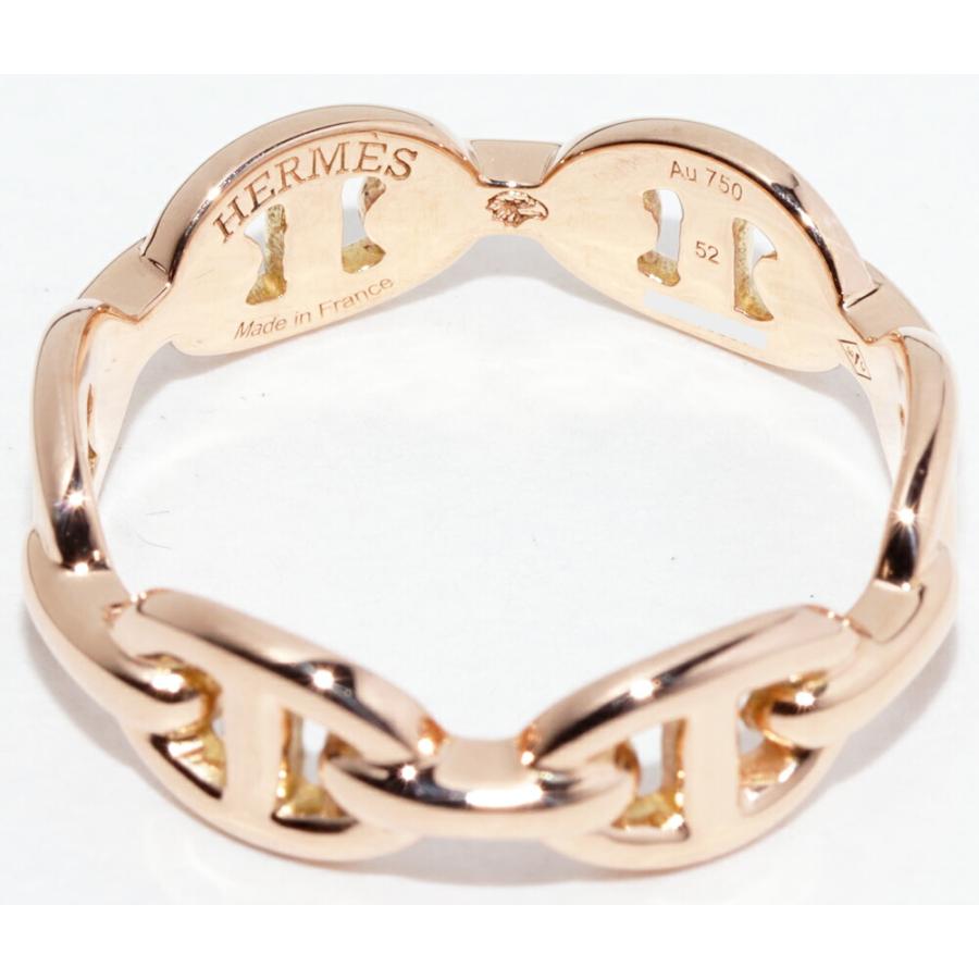 HERMES（エルメス） 指輪 K18PG シェーヌダンクル アンシェネリング PM