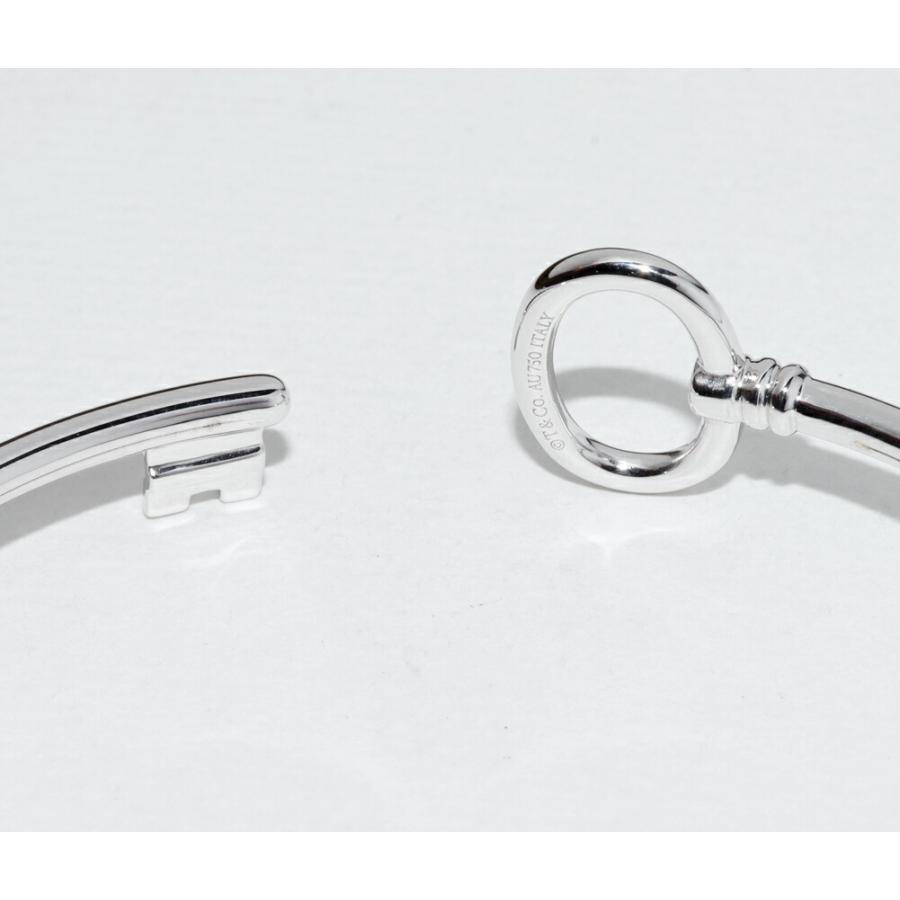 ティファニー バングル K18WG オーバル キー ワイヤー : たかみ質店