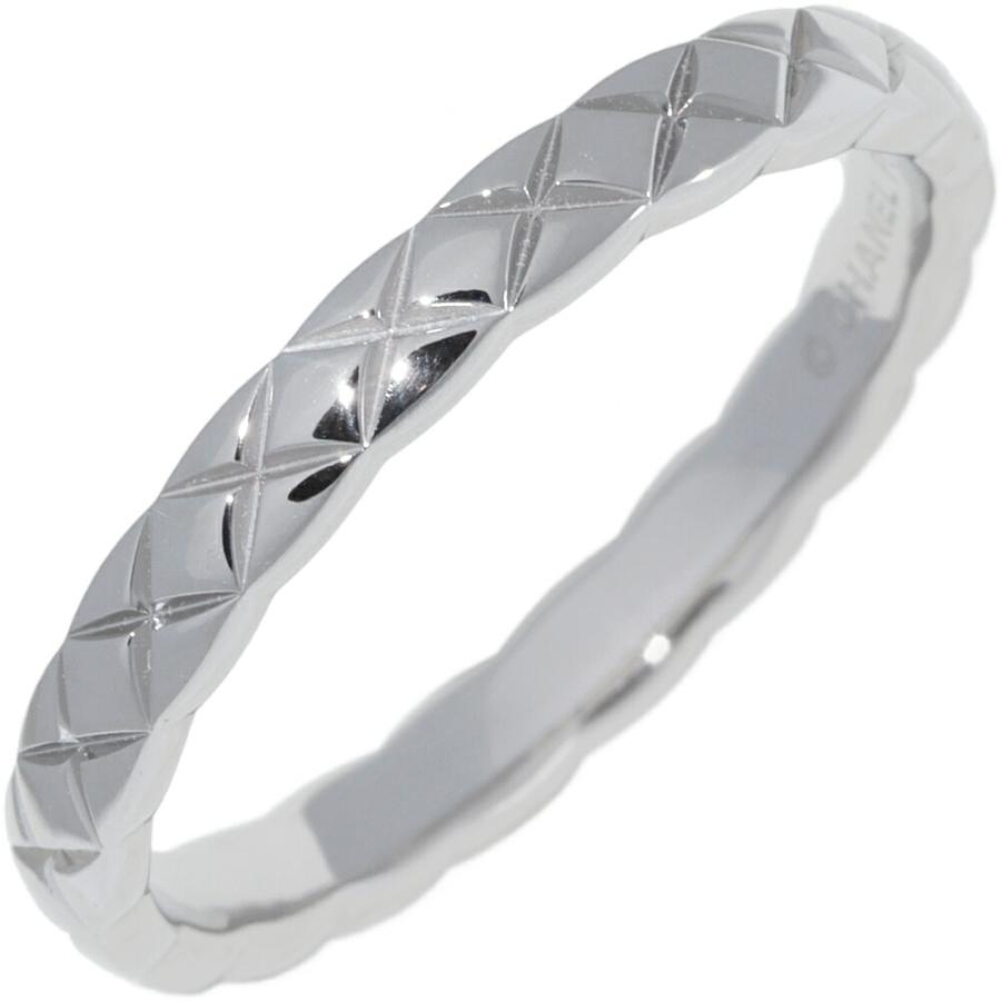 CHANEL（シャネル） 指輪 Pt950 ココクラッシュ マリッジリング 幅2.8