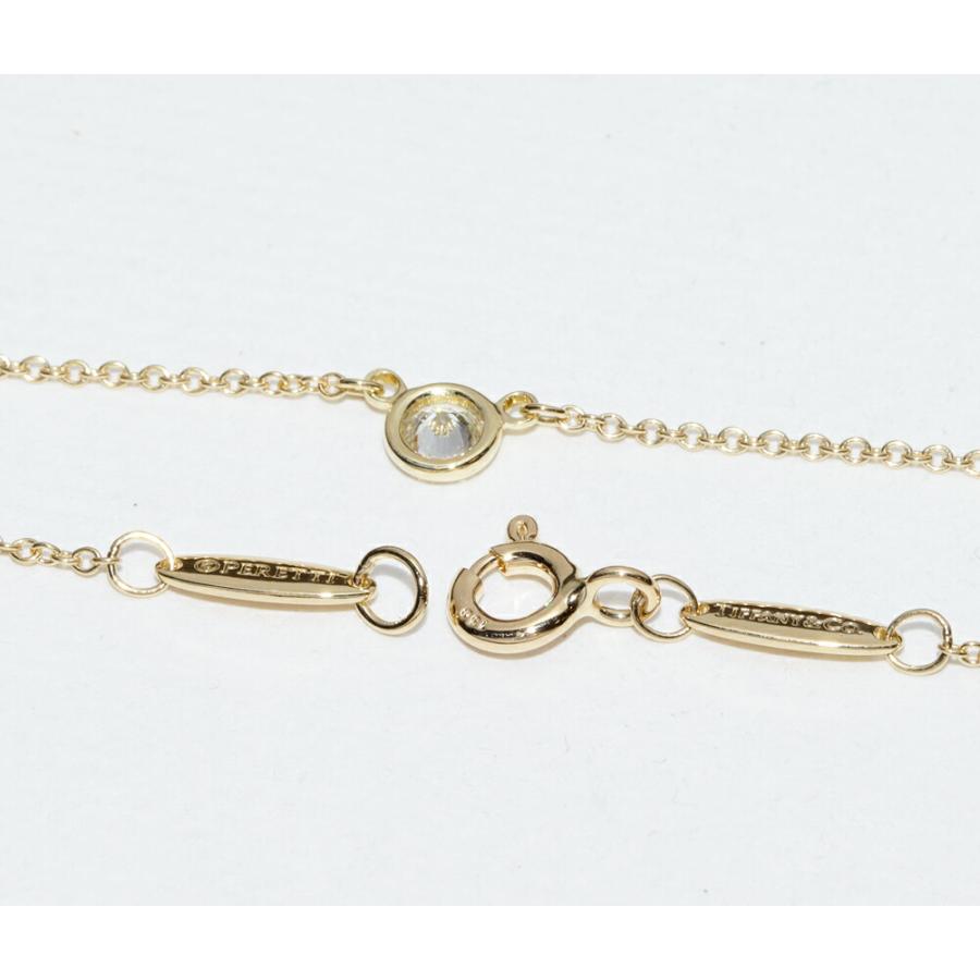 ティファニー ペンダントネックレス K18YG ダイヤ1P(0.14ct) エルサ