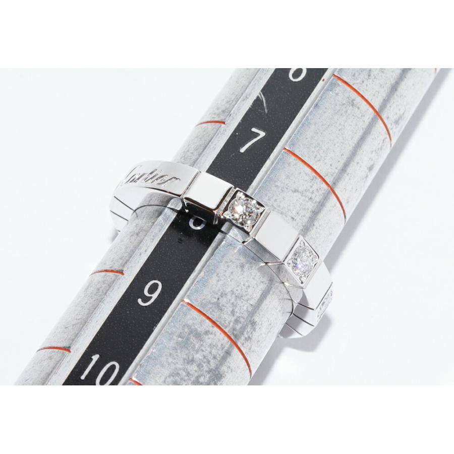 Cartier（カルティエ） K18WG ダイヤ8P ラニエールリング ハーフダイヤ