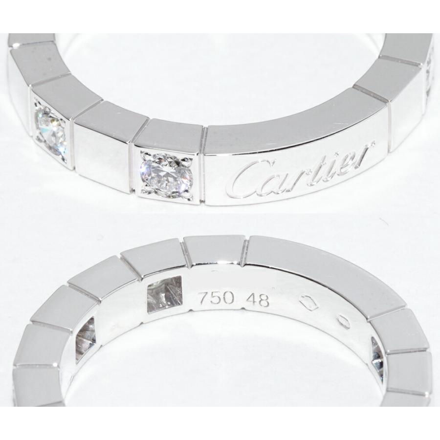 Cartier（カルティエ） K18WG ダイヤ8P ラニエールリング ハーフダイヤ