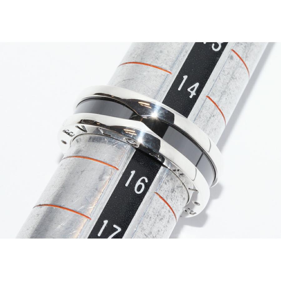 BVLGARI（ブルガリ） 指輪 SV ブラックセラミック B.zero1 ビー