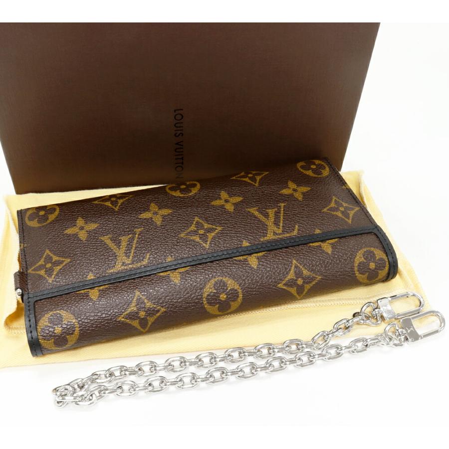ルイビトン　チェーン付き財布 LOUIS VUITTON（ルイ・ヴィトン） チェーン付き三つ折り長財布(小銭