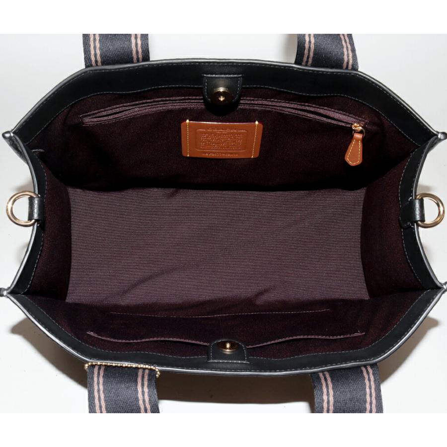 COACH（コーチ） スミス リファインドペブルレザーxキャンバス 黒 2WAY