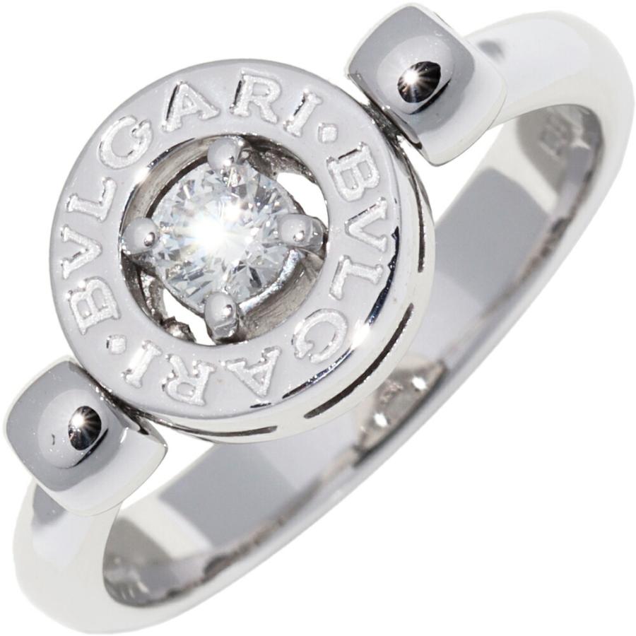 ブルガリ　リング BVLGARI（ブルガリ） 指輪 K18WG ダイヤ1P ブルガリブルガリ フリップ
