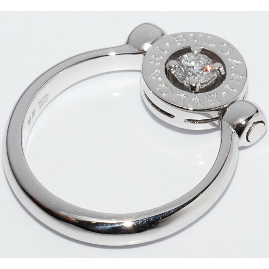 BVLGARI（ブルガリ） 指輪 K18WG ダイヤ1P ブルガリブルガリ フリップ