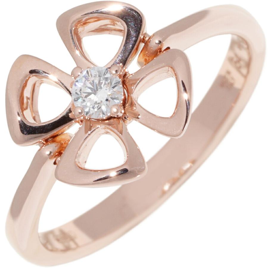 BVLGARI（ブルガリ） 指輪 K18PG ダイヤ1P(0.10ct) フィオレヴァー 