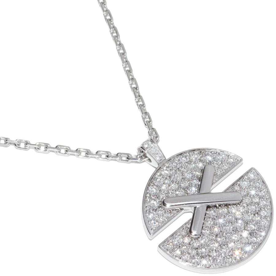 CHAUMET（ショーメ） ペンダントネックレス K18WG ダイヤ94P(計0.73ct