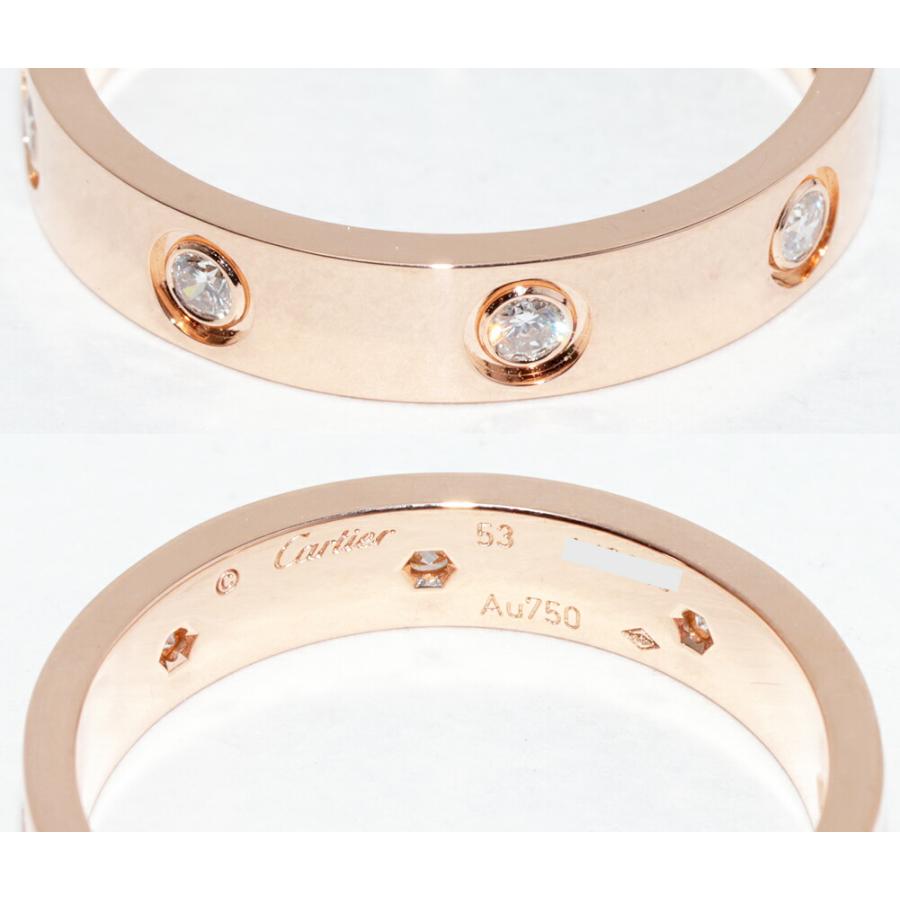 Cartier（カルティエ） 指輪 K18PG ダイヤ8P(計0.19ct) LOVEリング