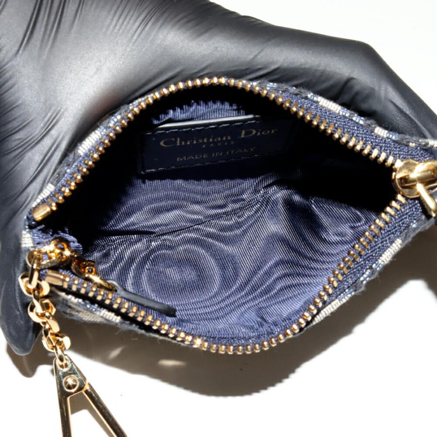 クリスチャンディオール　オブリーク　ジップキーケース 大人気【Dior】《Dior Caro Myrte》オブリーク ジップキーケース (Dior
