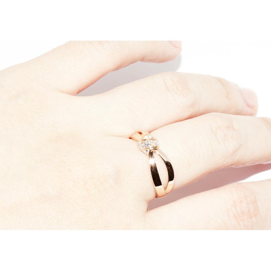 CHAUMET（ショーメ） 指輪 K18PG ダイヤ7P リアン セデュクシオン