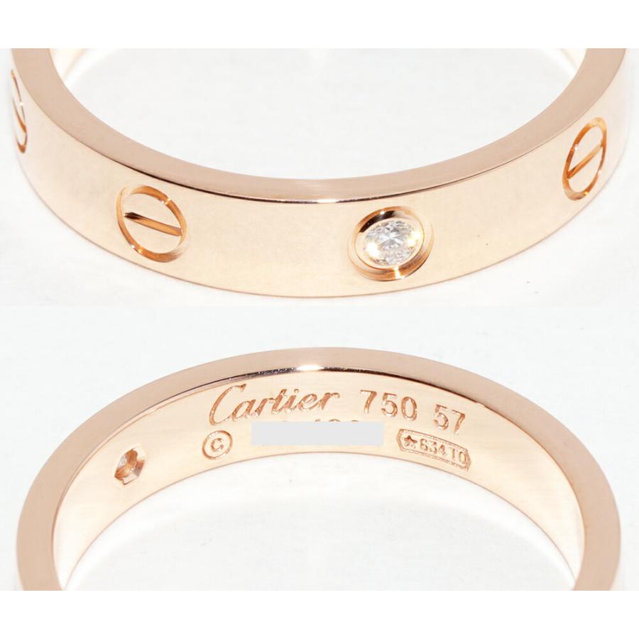 Cartier（カルティエ） 指輪 K18PG ダイヤ1P(0.02ct) ラブリング 