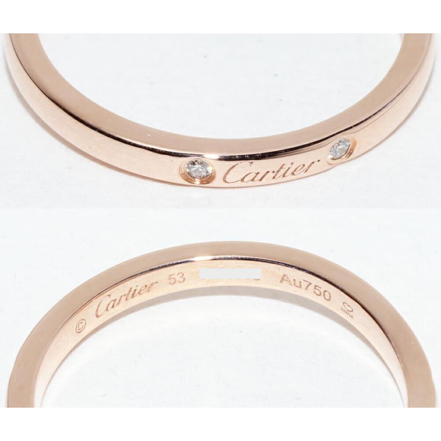Cartier（カルティエ） K18PG ダイヤ3P(0.01ct) バレリーナ