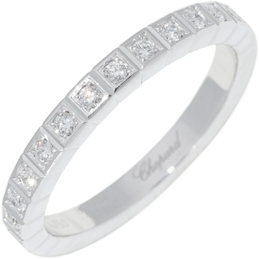 k18wg ダイヤスクエアとjoueteシルバー925リングセット　10-11号 Chopard（ショパール） 指輪 K18WG ダイヤ0.26ct アイスキューブリング