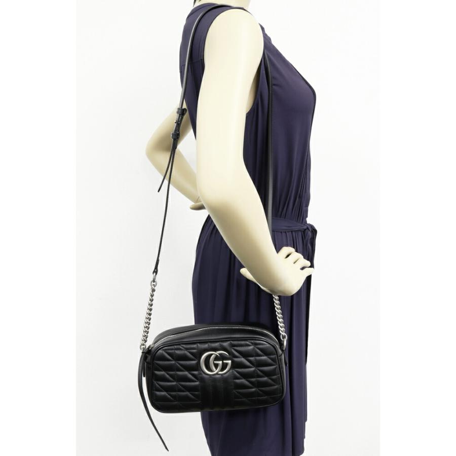 GUCCI（グッチ） GGマーモント キルティング スモール カメラバッグ