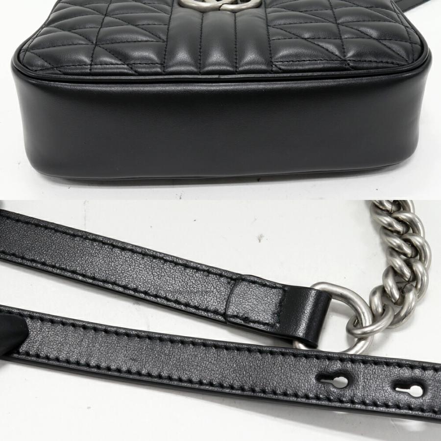GUCCI（グッチ） GGマーモント キルティング スモール カメラバッグ