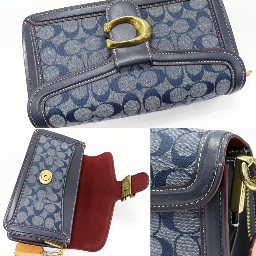 COACH（コーチ） ショルダーバッグ タビー キャンバスxカーフ ライト 