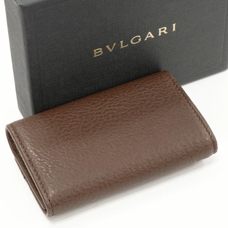 BVLGARI（ブルガリ） 6連キーケース オクト カーフ ダークブラウン 