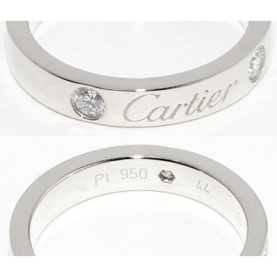 Cartier（カルティエ） 指輪 Pt950 ダイヤ2P(0.07ct) Cドゥカルティエ