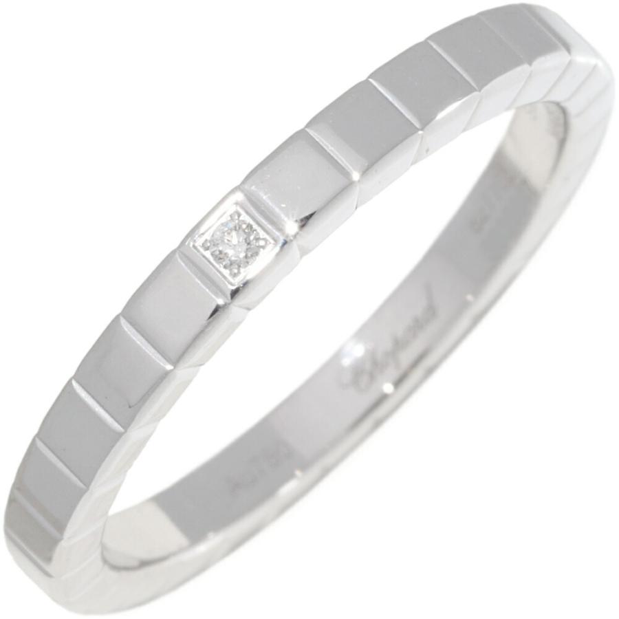 Chopard（ショパール） K18WG ダイヤ1P(0.01ct) アイスキューブリング