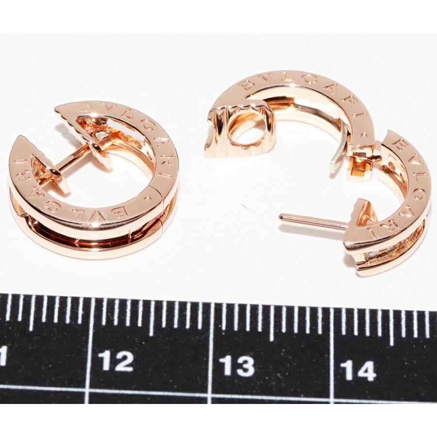 BVLGARI（ブルガリ） ピアス K18PG ダイヤ約0.18ct B.zero1 ビー