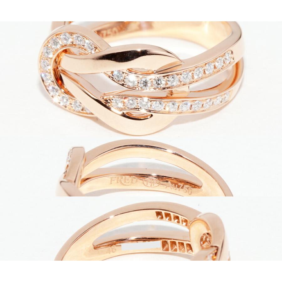 フレッド 指輪 K18PG ダイヤ31P(0.22ct) シャンスアンフィニ リング 