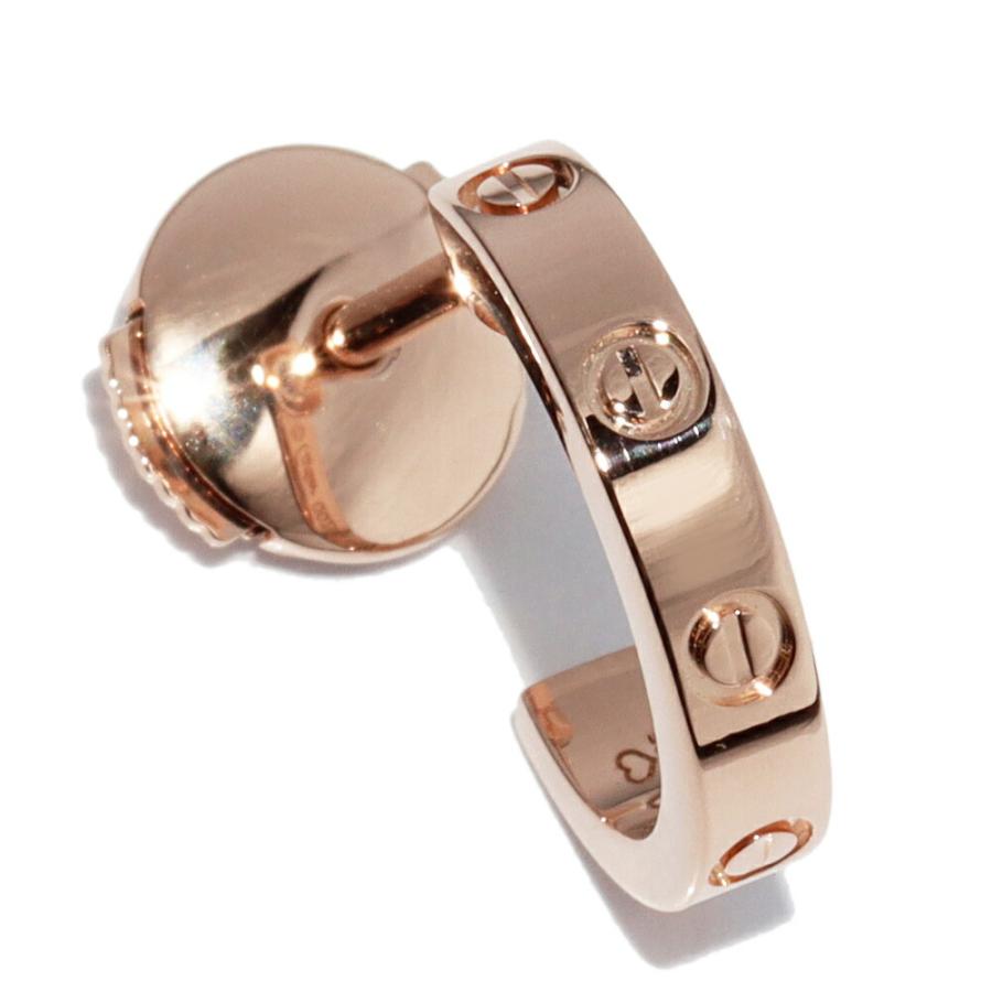 Cartier（カルティエ） ピアス K18PG LOVE フープイヤリング スモール